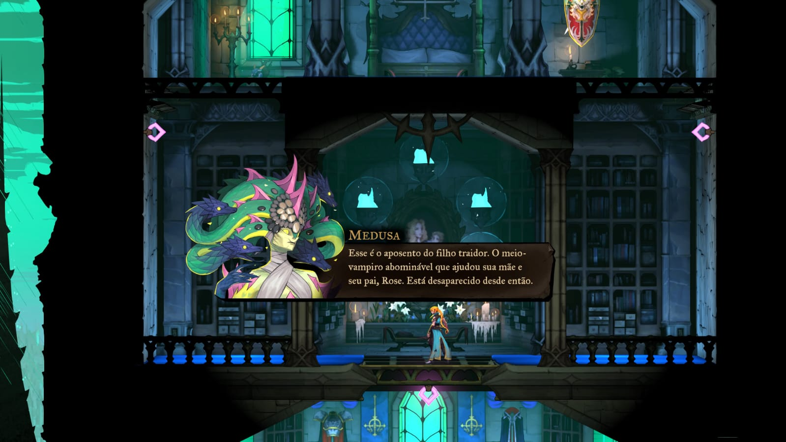 Diálogo da Medusa sobre Alucard, Trevor e Sypha